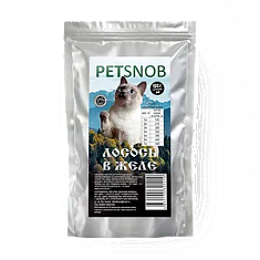 PETSNOB пауч для кошек (ЛОСОСЬ В ЖЕЛЕ), 85 г