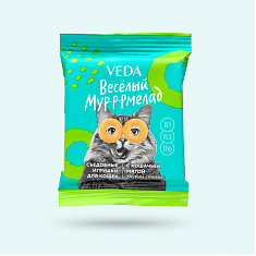 Лакомство ВЕСЁЛЫЙ МУР-Р-РМЕЛАД для кошек с кошачьей мятой, 32 шт по 6 г.
