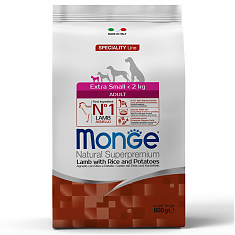 Monge Dog Monoprotein корм для собак миниатюрных пород (ЯГНЕНОК, РИС, КАРТОФЕЛЬ), 800 г