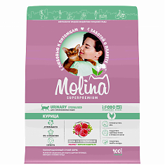 MOLINA URINARY Сухой корм для стерилизованных кошек (КУРИЦА), 0,4 кг