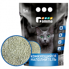 Gamma Наполнитель комкующийся минеральный, 5л