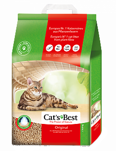 Cat`s Best Original  Наполнитель Древесный комкующийся 20л* 8,6 кг