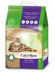 Cats Best Smart Pellets наполнитель древесный без запаха 10 кг 20 л