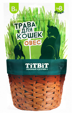 TITBIT Трава для кошек овес 60 г