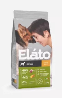 ELATO HOLISTIC для взрослых собак мелких пород (КУРИЦА, УТКА), 2 кг.