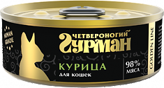 GOLDEN LINE Курица натуральная в желе для кошек 100 г