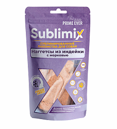 Prime Ever Sublimix Наггетсы из индейки с морковью лакомство для собак 0,06 кг