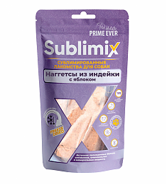 Prime Ever Sublimix Наггетсы из индейки с яблоком лакомство для собак 0,06 кг