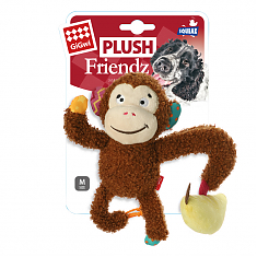 PLUSH FRIENDZ Игрушка для собак Обезьянка с бананом, 21 см