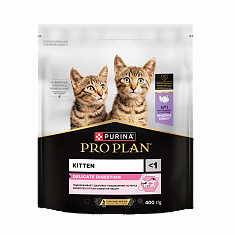 PRO PLAN DELICATE DIGESTION для котят (ИНДЕЙКА), 400г