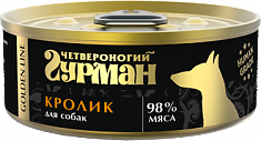 GOLDEN LINE Кролик натуральный в желе для собак 100 г