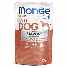 Monge Dog Grill пауч для собак (ЛОСОСЬ), 100 г