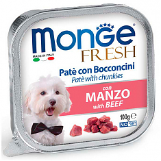 Monge Dog Fresh консервы для собак (ГОВЯДИНА), 100 г