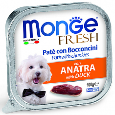 Monge Dog Fresh консервы для собак (УТКА), 100 г