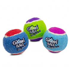 GiGwi BALL Originals Игрушка для собак Три мяча с пищалкой, 6,3см