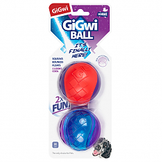 GiGwi BALL Игрушка для собак Два мяча с пищалкой, 6см