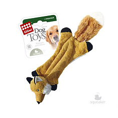 PLUSH FRIENDZ Игрушка для собак Шкурка лисы с пищалками, 41 см