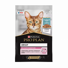 PRO PLAN DELICATE DIGESTION для кошек (ОКЕАНИЧЕСКАЯ РЫБА, СОУС), 85г
