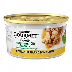 GOURMET Натурал Рецепты Курица Томат 85г