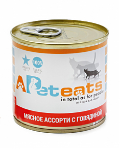APetEats МА для кошек с говядиной, 250гр