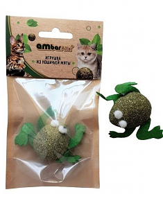 AMBAR ALTAI Игрушка для кошек Лягушка с кошачьей мятой
