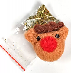 AMBAR ALTAI Игрушка для кошек Олень фетр с кошачьей мятой (4,5см)