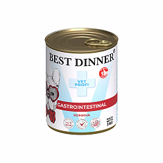 Best Dinner Vet Profi Gastrointestinal консервы для собак (ТЕЛЯТИНА, ПОТРОШКИ), 340 г.
