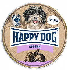 HAPPY DOG паштет для собак (КРОЛИК), 125 г.