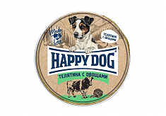 HAPPY DOG паштет для собак (ТЕЛЯТИНА, ОВОЩИ), 125 г.