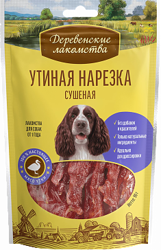 ДЕРЕВЕНСКИЕ ЛАКОМСТВА утиная нарезка для собак, 90 г