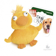 PLUSH FRIENDZ Игрушка для собак Утка с пищалкой, 11 см 