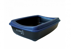 ECOPET Туалет для кошек 430х300х120 Черный/синий