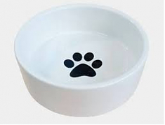 Ecopet Миска керамическая белая 13,5х13,5х4,7 см.,460 мл. 