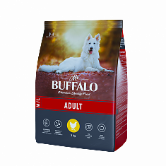 MR. BUFFALO ADULT M/L для взрослых собак всех пород, (КУРИЦА), 2 кг.