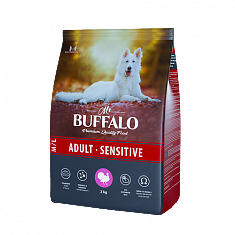 MR. BUFFALO ADULT M/L SENSITIVE для взр.собак всех пород с чувст.пищеварением, (ИНДЕЙКА), 2 кг