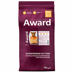 AWARD Urinary д/кошек профилактика мочекаменной болезни (курицей, клюква, цикорий, рыбий жир) 10кг