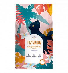 FLORIDA Корм для котят индейка/клюква, 4кг
