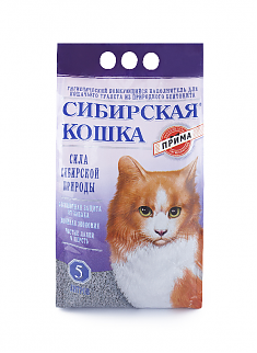 Сибирская Кошка ПРИМА комкующийся, 5л 