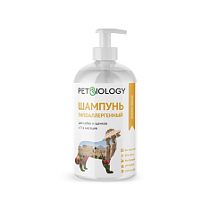 PETBIOLOGY Гипоаллергенный шампунь для собак, Греция, 300 мл 