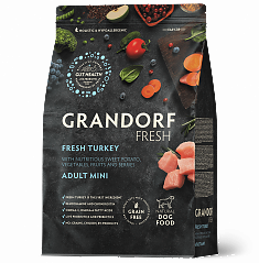 GRANDORF Fresh Dog Adult Mini Turkey&Sweet Potato (Индейка с бататом для собак мелких пород) 1кг