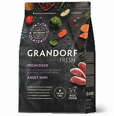 GRANDORF Fresh Dog Adult MINI Duck&Sweet Potato (Утка с бататом для собак мелких пород) 1кг