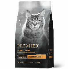 PREMIER CAT ADULT LARGE Lamb&Turkey 400г (Ягненок с индейкой для взрослых кошек крупных пород)