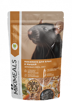 MIKIMEALS Корм для крыс и мышей, 400 гр