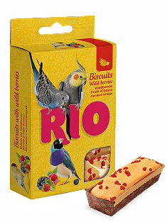 RIO бисквиты с лесными ягодами для птиц, 5 шт по 7 г