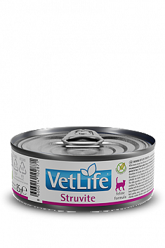 VET LIFE STRUVITE паштет для кошек (растворение струвитных уролитов), 85 г.