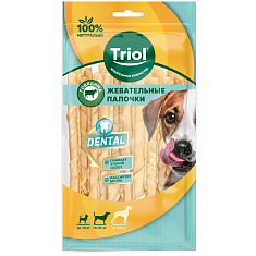 DENTAL Палочки жевательные крученые, 12,5см (уп.15шт.), Triol