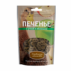 ДЕРЕВЕНСКИЕ ЛАКОМСТВА печенье с уткой и яблоками для собак, 100 г.