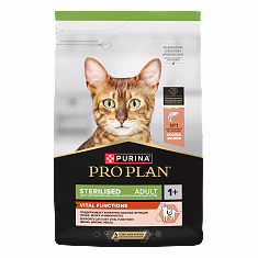PRO PLAN Sterilised VITAL FUNCTIONS для кошек (ЛОСОСЬ), 10 кг