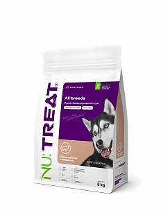 NU:Treat All breeds Сухой корм для собак всех пород с аппетитной говядиной 8кг
