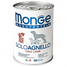 Monge Dog Monoprotein SOLO паштет для собак (ЯГНЕНОК), 400г
